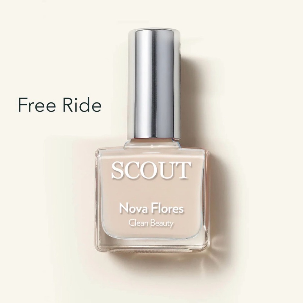 SCOUT Cosmetics Nail Polish 12 ml “Free Ride” Nude Buff Color VEGAN NAIL POLISH